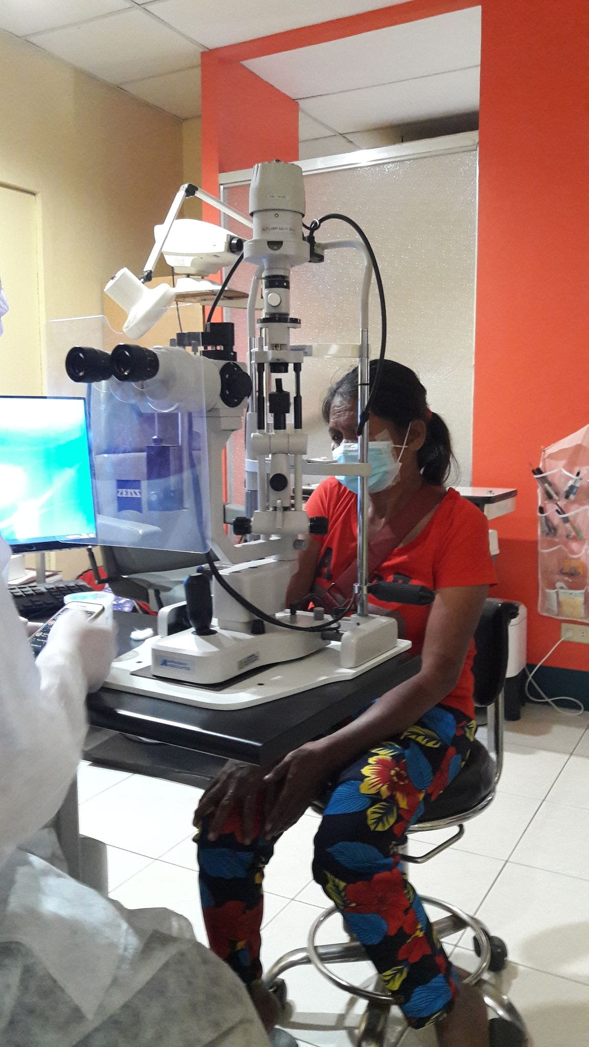 This image has an empty alt attribute; its file name is Gloria_During-Check-up-2.jpg