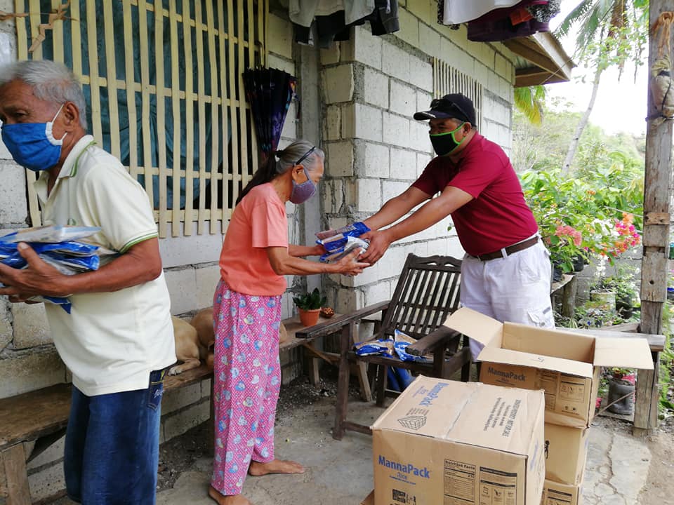 Handing out food in the time of COVID-19